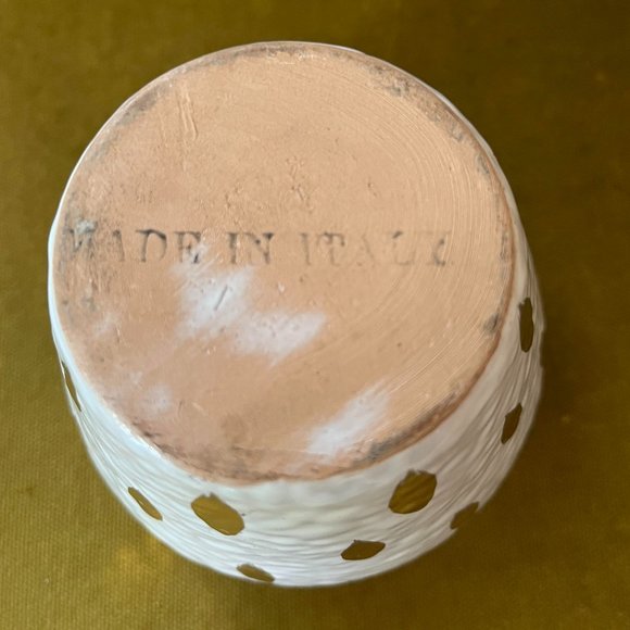 Mid Century Aldo Londi for Bitossi Feather Plume Marmalade Pot and Pedestal Bowl - Picture 9 of 11